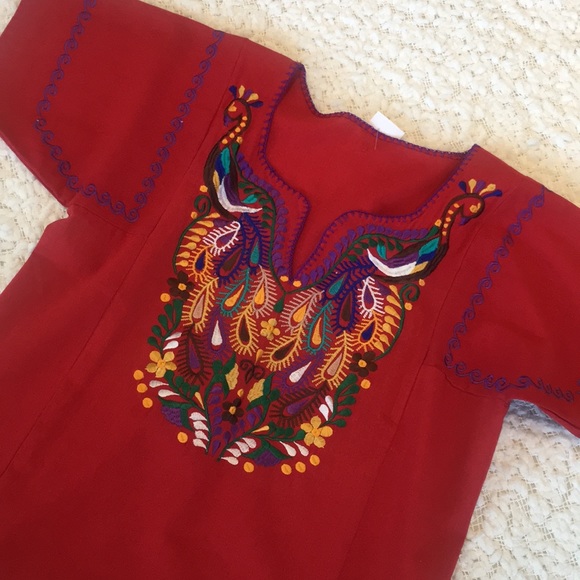 NWT Handmade in Mexico Cotton Embroidered - Picture 2 of 8